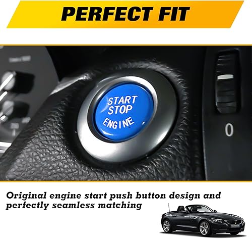 Miniatura 7 de x xotic tech Cubierta de botón de arranque de motor deportivo compatible con BMW 1 2 3 4 5 6 7 Series X1 X3 X4 X5 X6 F20 F21 F22 F30 F10 F11 F12 F01