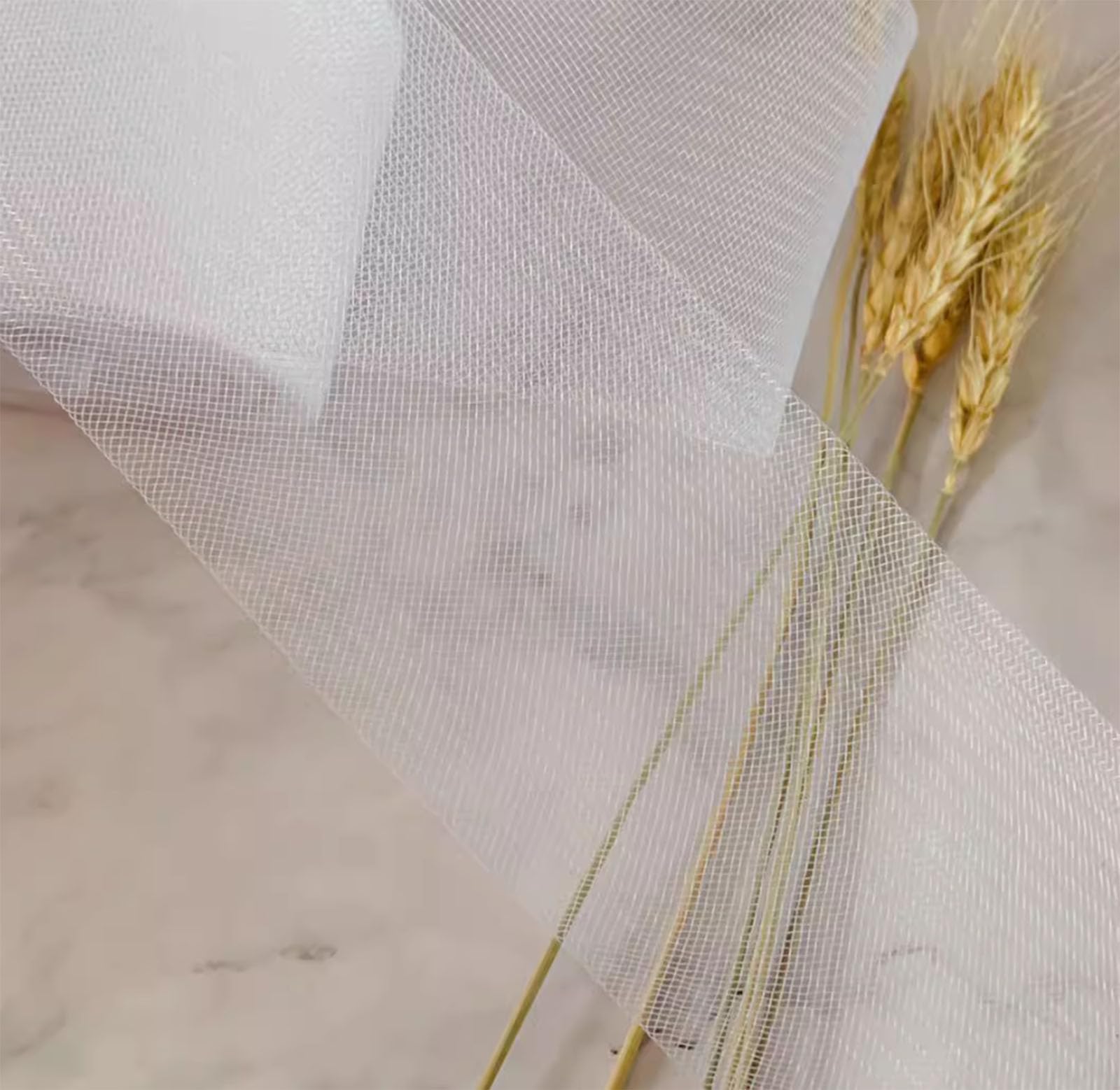 Rollo de trenza rígida de crin de caballo de 1 pulgada de ancho para vestido de novia, baile, vestido formal, accesorios de falda, deshuesado y costura (blanco, 1 pulgada)