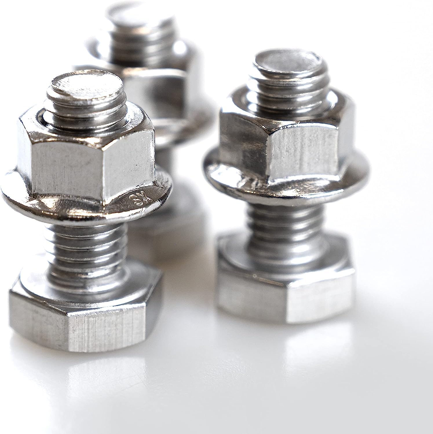 50 x SET Sechskantschraube mit Mutter M10 Photovoltaik Länge 25mm A2-70