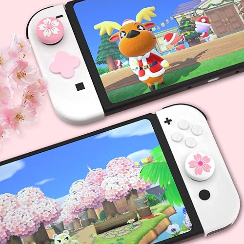 Miniatura 4 de Tapas de agarre para el pulgar, bonitos agarres para Nintendo Switch, funda de silicona suave compatible con Nintendo SwitchSwitch OLEDSwitch Lite,