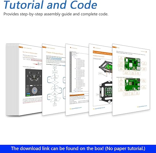 Miniatura 6 de Freenove Kit de Robot Hexápodo Grande para Raspberry Pi 5 4 B 3 B+ Zero 2 W, Caminata, Autoequilibrio, Reconocimiento Facial, Medición Ultrasónica
