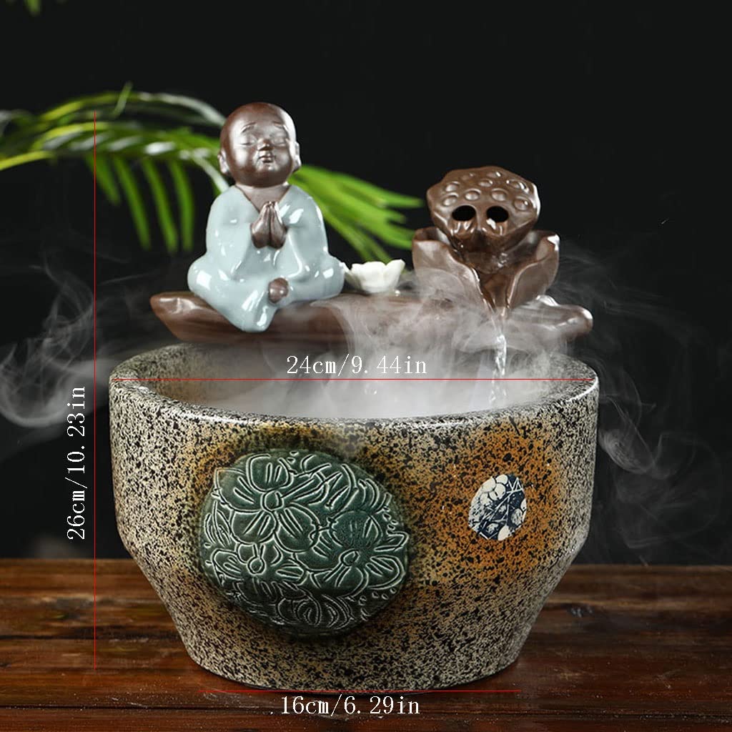 Réservoir Poissons D'aquarium Aquarium Céramique Fish Tank Maison Salon Circulation Flow Water Feng Shui Chanceux Ornement Balcon Goldfish Bowl | C