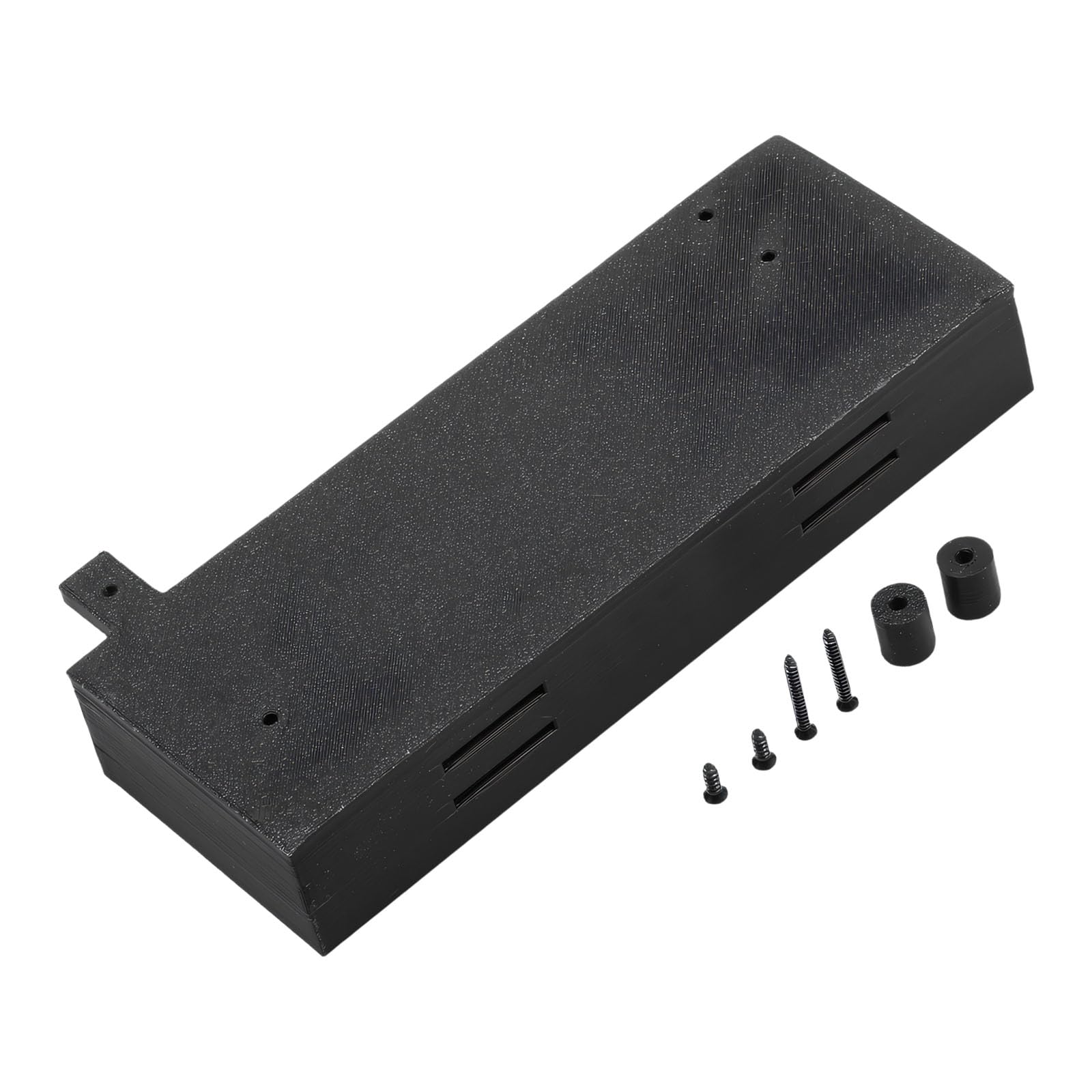 fexxkg Remote Control Toy Battery Compartment 3D Printed Polymer Enlarged Battery Box with Mounting Holes and Side Slots for 14