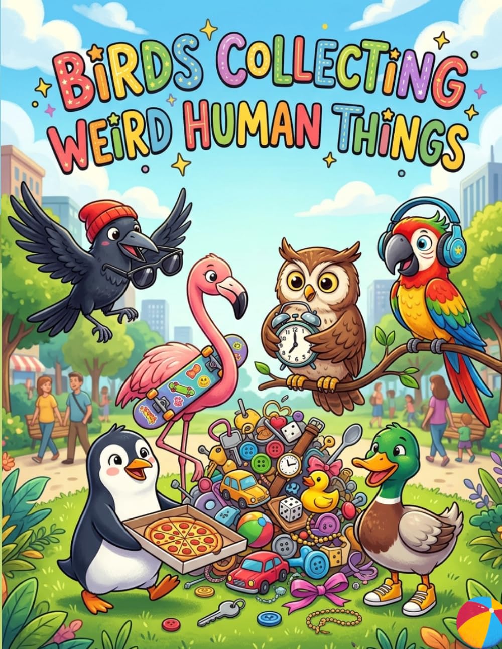 Birds Collecting Weird Human Things: A Silly and Fun Coloring Adventure Featuring Funny Birds Collecting Strange Human Stuff for Kids Ages 4–8