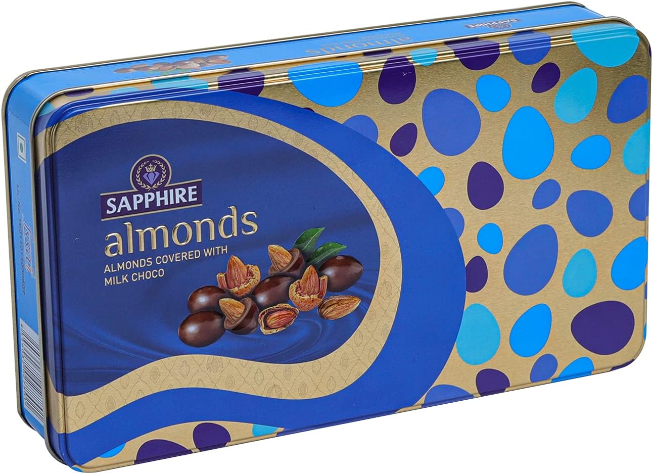 Sapphire Chocolate Coated Nuts, Almonds, 175 g | Chocolates Gift Pack for Christmas | Chocolate Nuts Gift Hampers