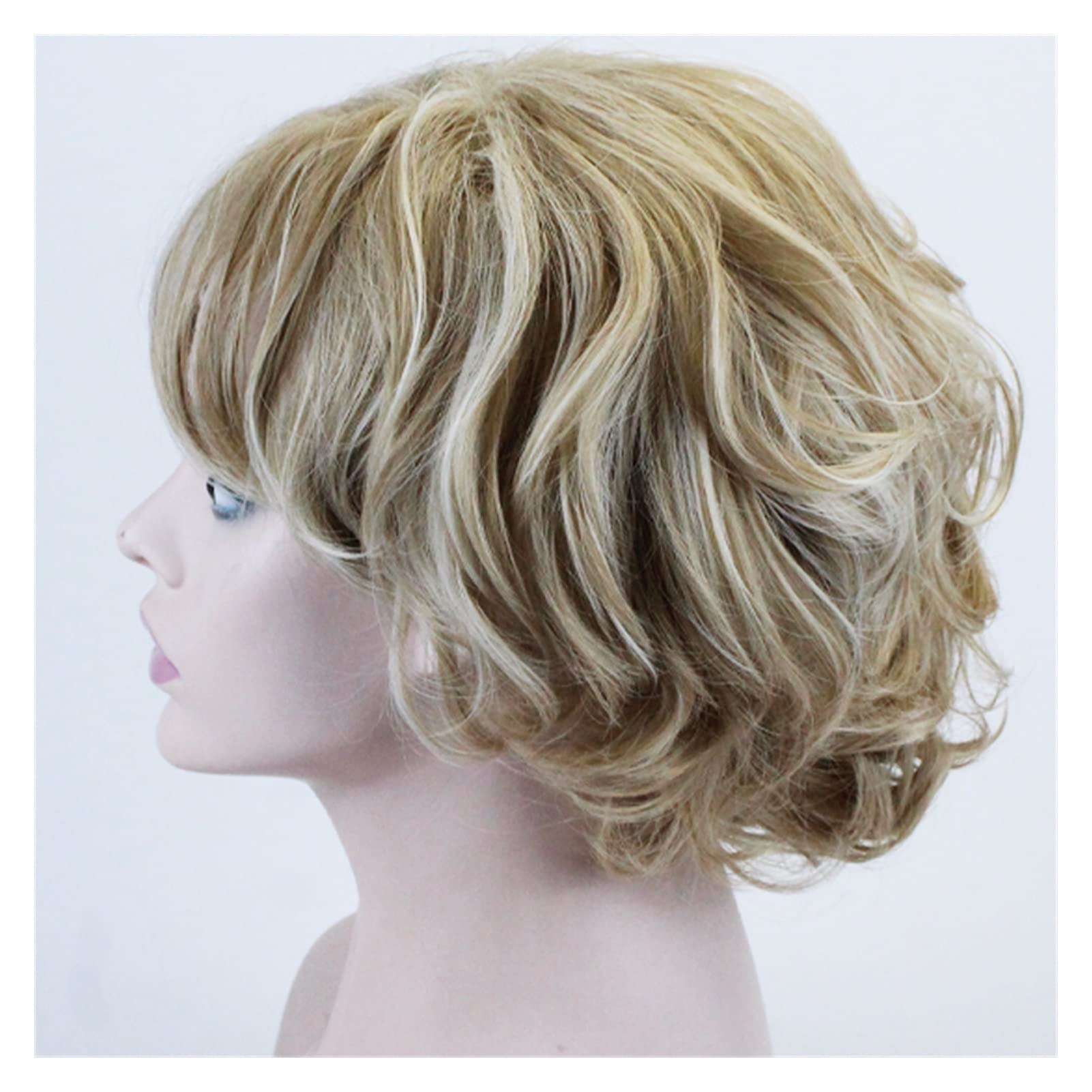 Parrucca Corta, Soffici Capelli Corti E Capelli Ricci Parrucche Per - Foto 4