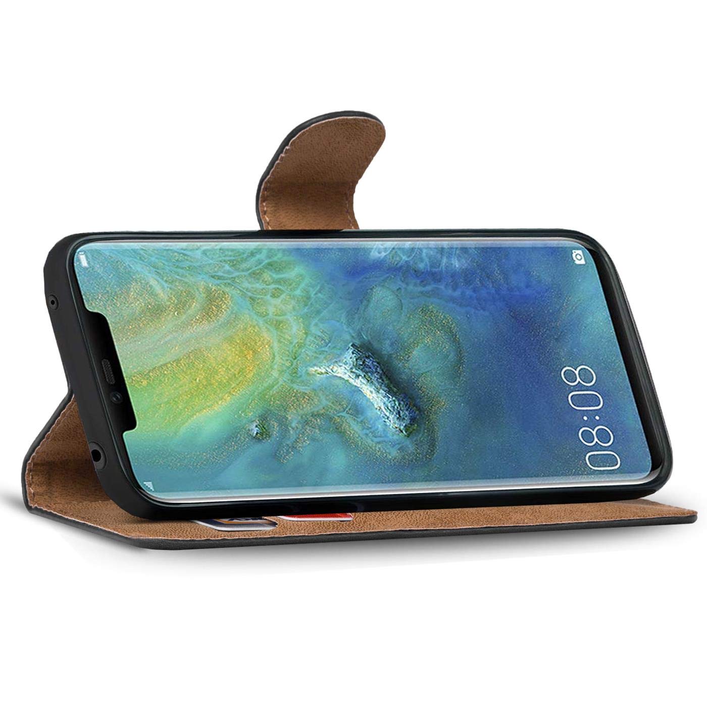 Verco Wallet Case for Huawei Mate 20 Pro Book Cover with Magnetic Closure compatible with Mate 20 Pro Flip Case with Card Slots Faux Leather - Image 3