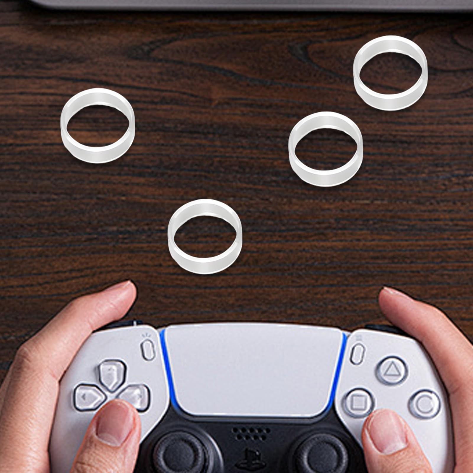 Pierścień ochronny na joystick, przezroczyste, odporne na zużycie, bezpieczne gumowe pierścienie ochronne do kontrolerów gamepada, entuzjastów, rodziny, przyjaciół