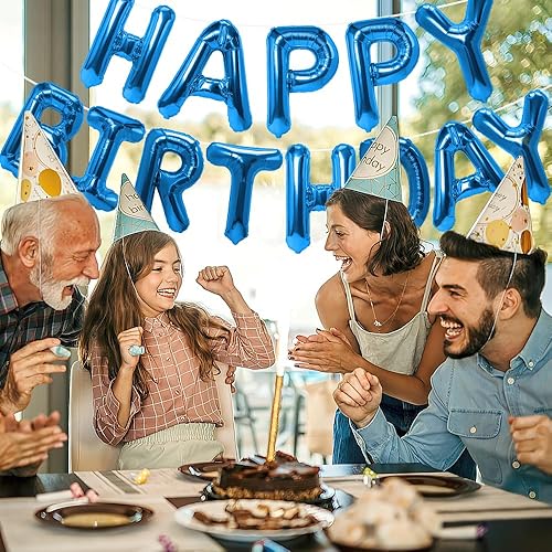 Miniatura 6 de Globo de cumpleaños azul