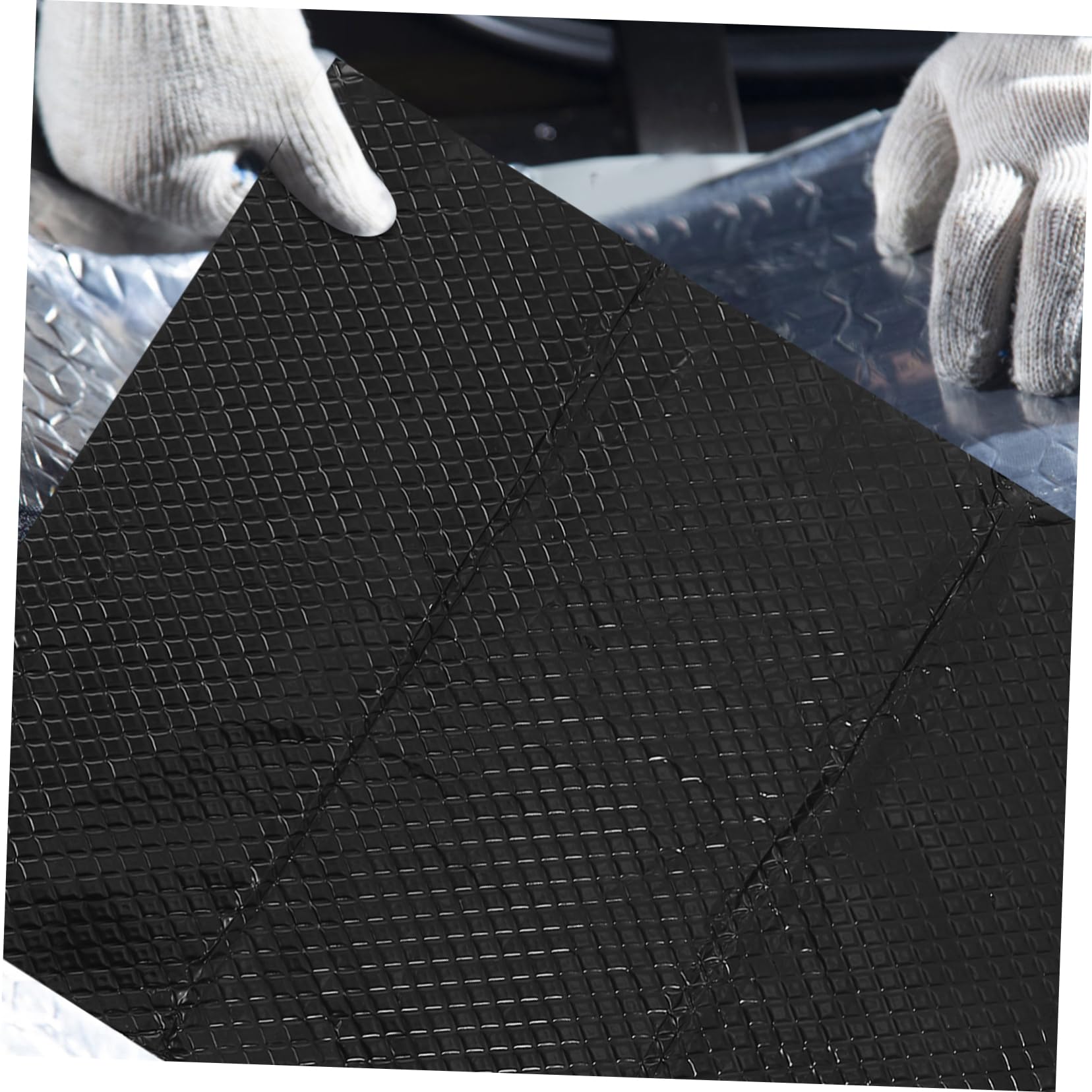 Schalldämmmatte für Autos aus Butylgummi, Schwarze Isoliermatte | Geräuschabsorption, Einfache Montage, Auto Dämmmaterial für Einsatz im Fahrzeugbereich