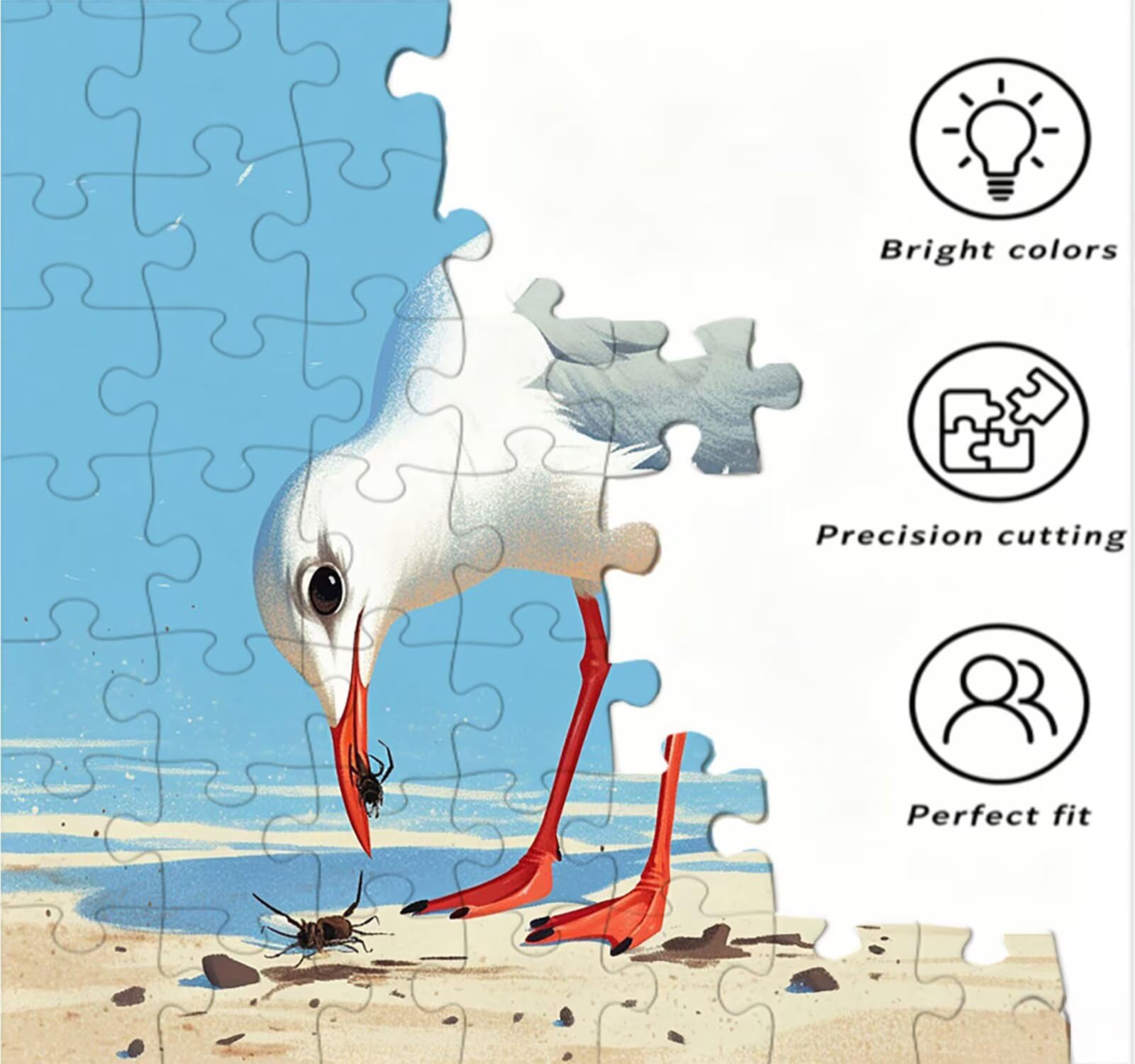Puzzle dla dorosłych 5000, Bird Beach 5000 elementów puzzle dla dorosłych, klasyczne gry edukacyjne, gry i zajęcia rodzinne, do dekoracji ścian domu, świetny pomysł na prezent R0KH-656