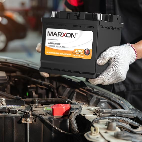 MARXON Group 140R H4 LN1 Car Battery 12v 50AH 570CCA AGM Maintenance Free