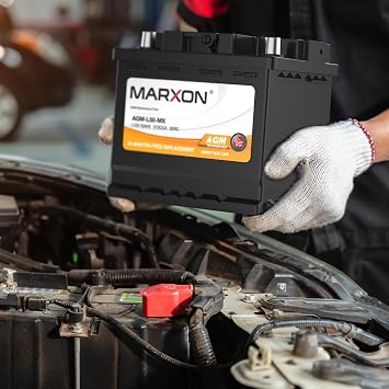 MARXON Group 140R H4 LN1 Car Battery 12v 50AH 570CCA AGM Maintenance Free