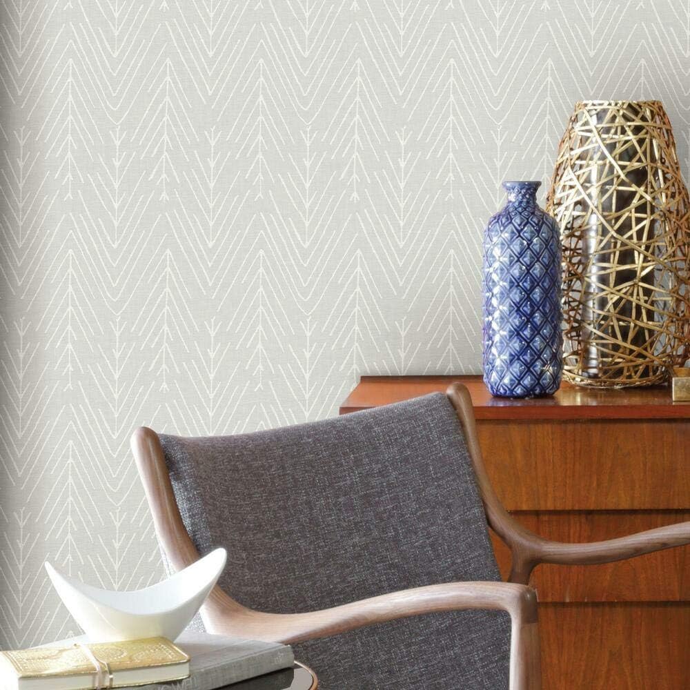 RoomMates Twig Hygge Herringbone Peel and Stick Wallpaper, Wallpaper