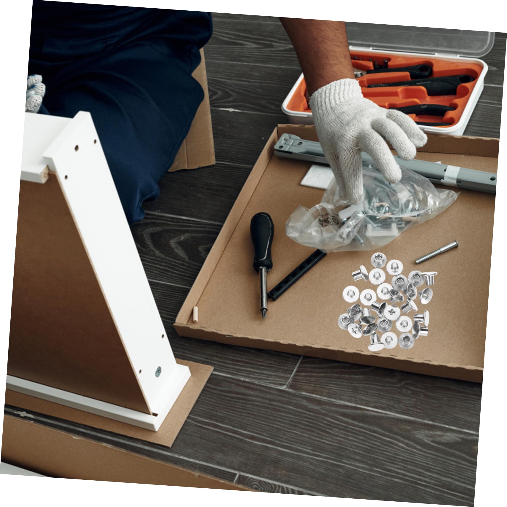 KICHOUSE Install Mother-in-Law Nails Chicago Screws Set for Book Scrapbook Binding