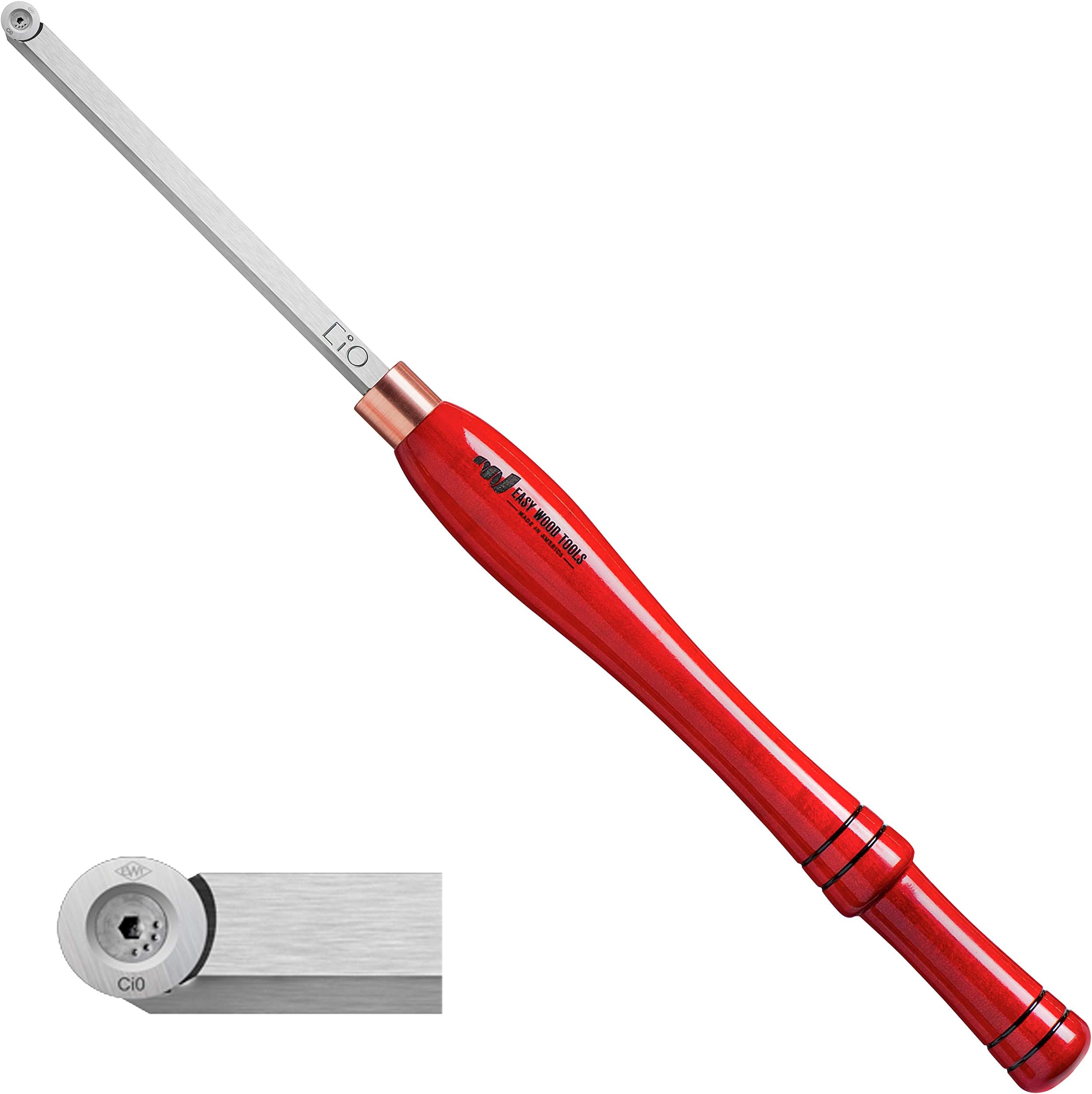 Easy Wood Tools Full-Size Easy Finisher (4200) Woodturning Tool with Round Cutter Scraper Tool Chisel with Replaceable Carbide Insert