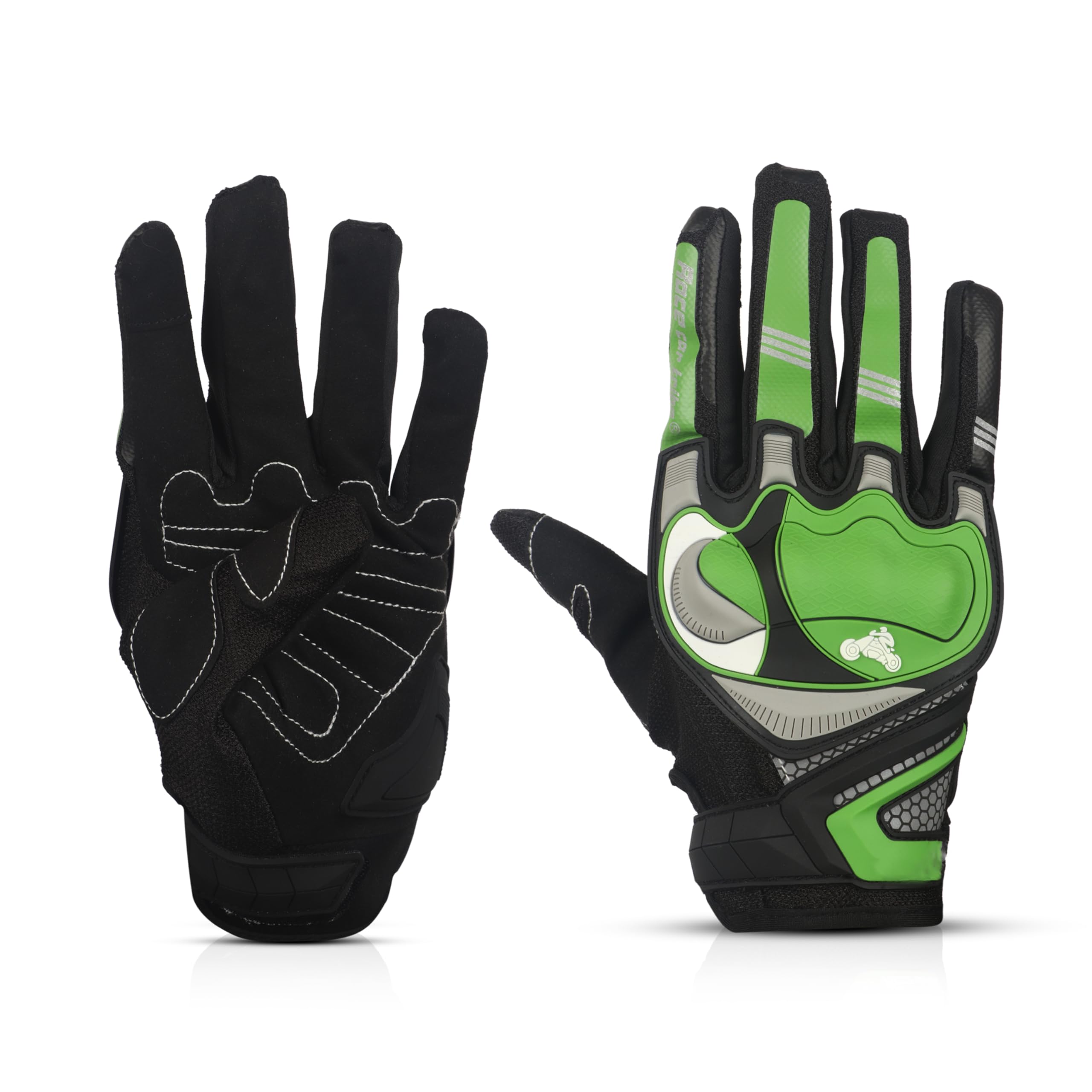 SHIVEXIM Motorcycle Gloves Full Finger Touchscreen Motorbike Gloves Camping Climbing Hiking Cycling Riding Gloves for Women Men (Green)-picture-19