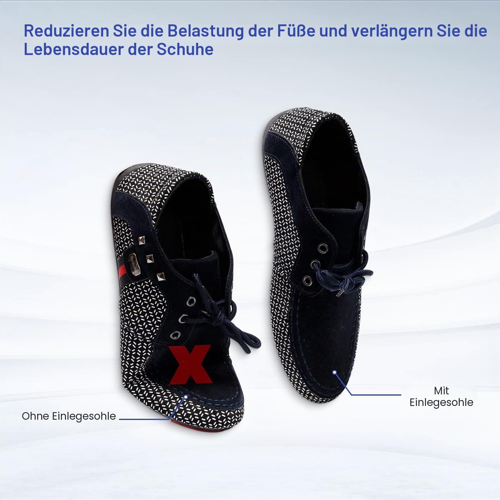 Kohlefaser-Einlegesohle 1 Paar, FAKILO Kohlefaser-Einlegesohlen Schuheinlagen für Damen Herren, starre Unterstützung für Rasenzehen, Fußfrakturen, Hallux Rigidus, Mortons Toe-263mm