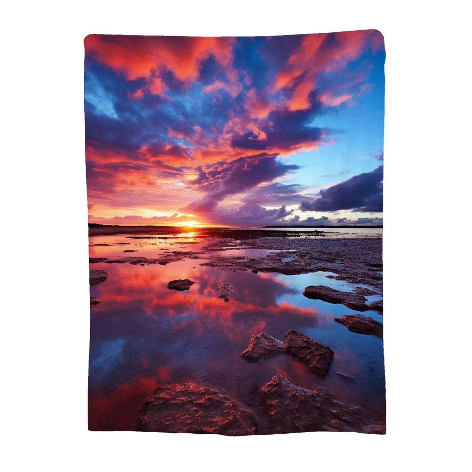 Couverture flanelle 180x200cm douce et chaude Plaid Sky 14-154