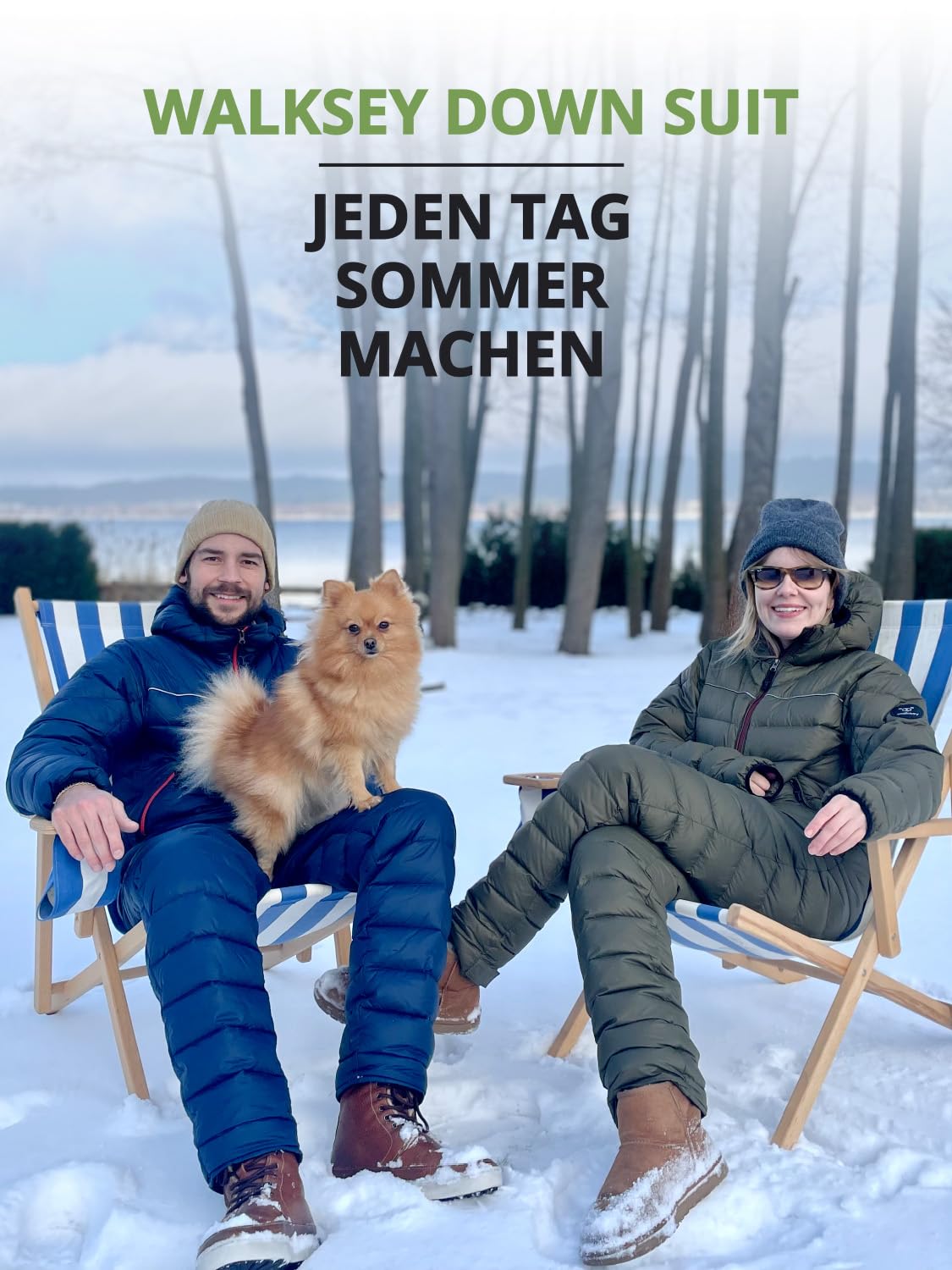 Down Suit, Der Daunen Outdoor Jumpsuit für Damen & Herren, Leicht Warm & Funktionell