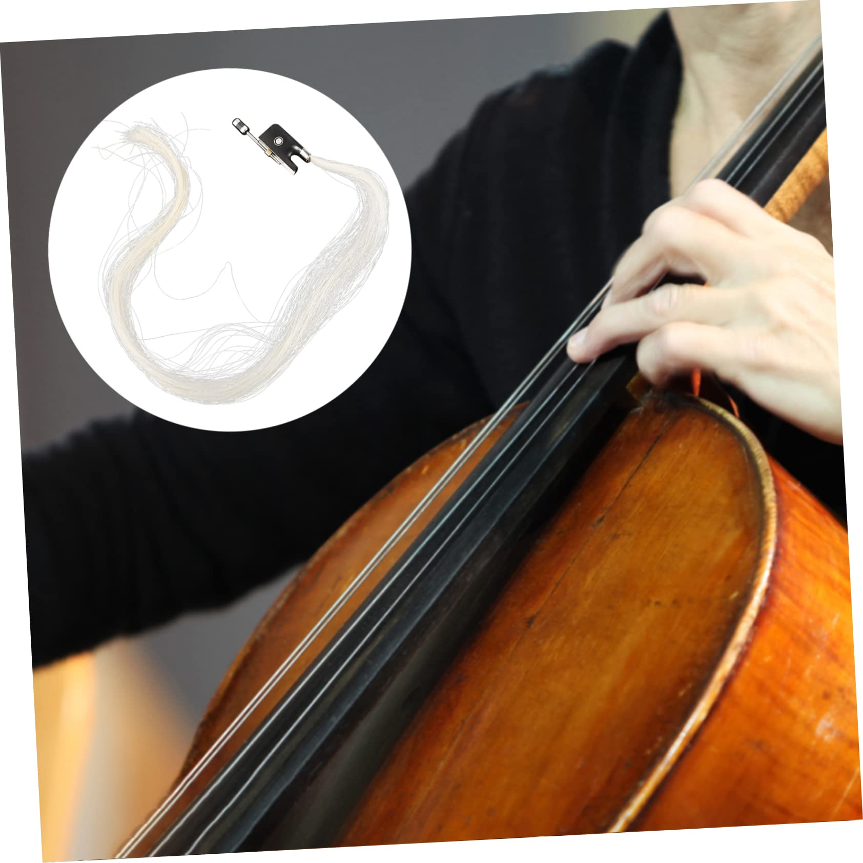 Coda Cavallo Per Violino Pelo Naturale Accessorio Resistente Per Archi Materiale Di Alta Qualità Per Strumenti Musicali Per Praticare Casa e Scuola