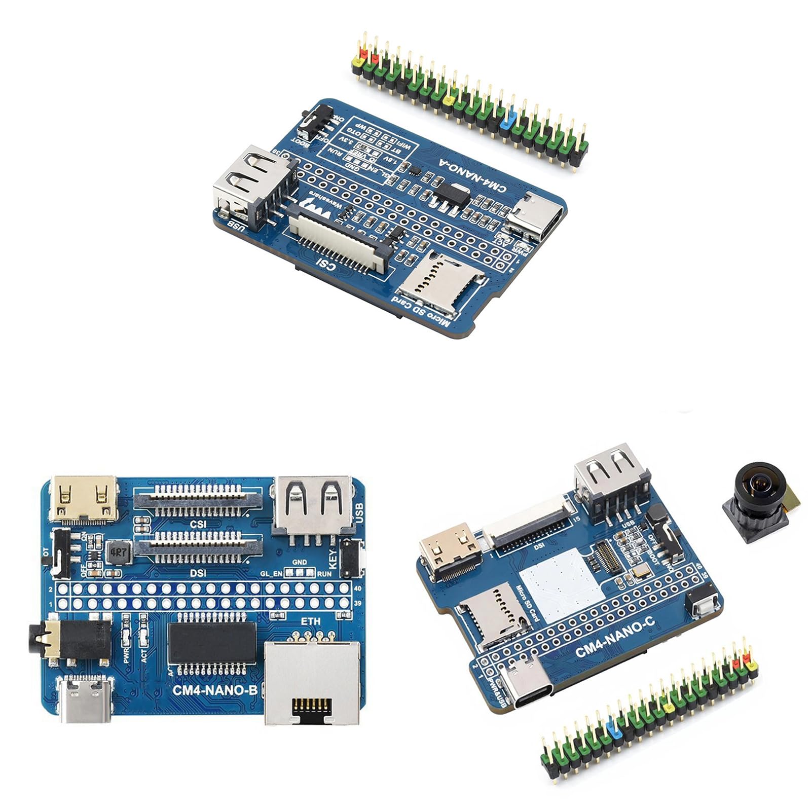 Scheda di espansione ad alta velocità del modulo di elaborazione 4 con GPIO a 40 pin e opzione di connettività multipla