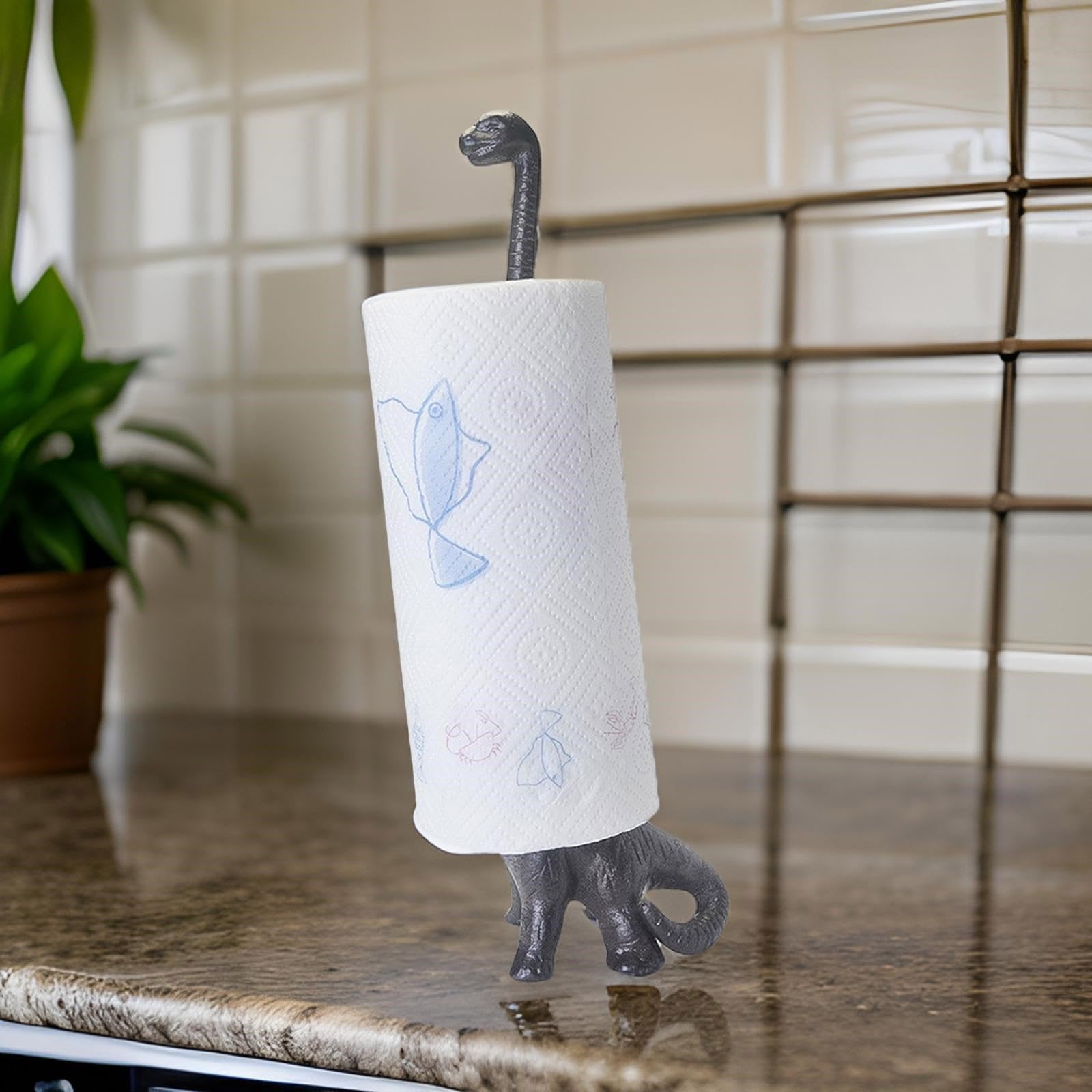 Dekoratives Dinosaurier Küchenzubehör, einzigartiger Dinosaurier Badezimmer Taschentuchhalter, dekorativer Papierrollenständer, Organizer, Toilettenpapierständer