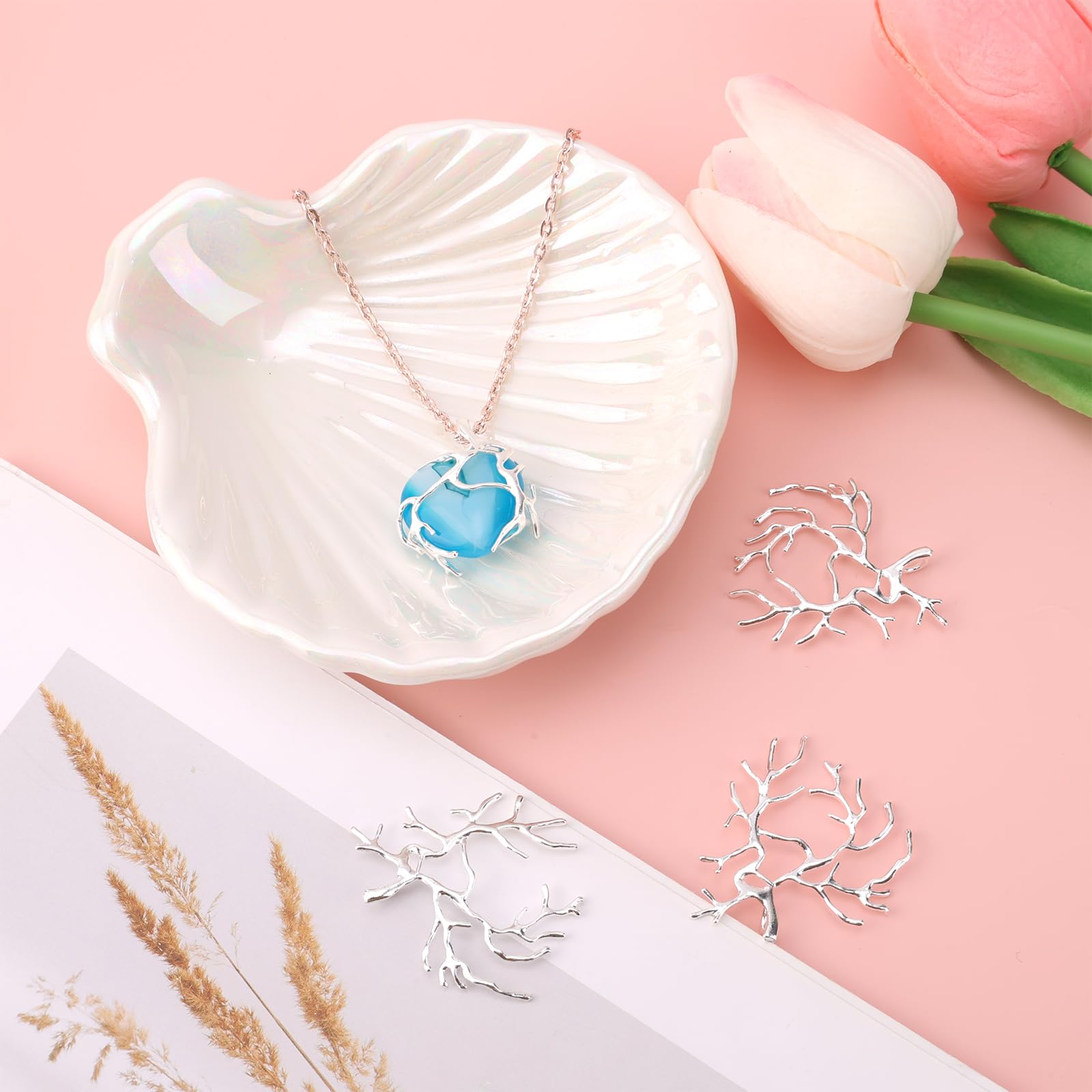 Amazon.com: BOXOB 4pcs Branch Shape Blanks, Claws Prong Pendant