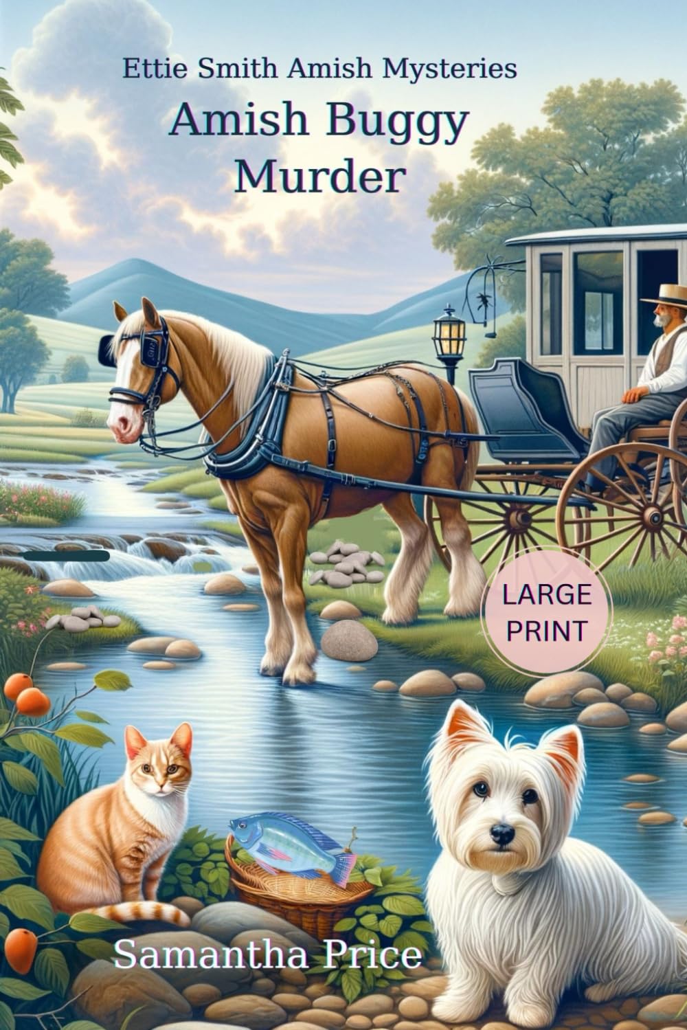 Amish Buggy Murder (Large Print): Amish Cozy Mystery