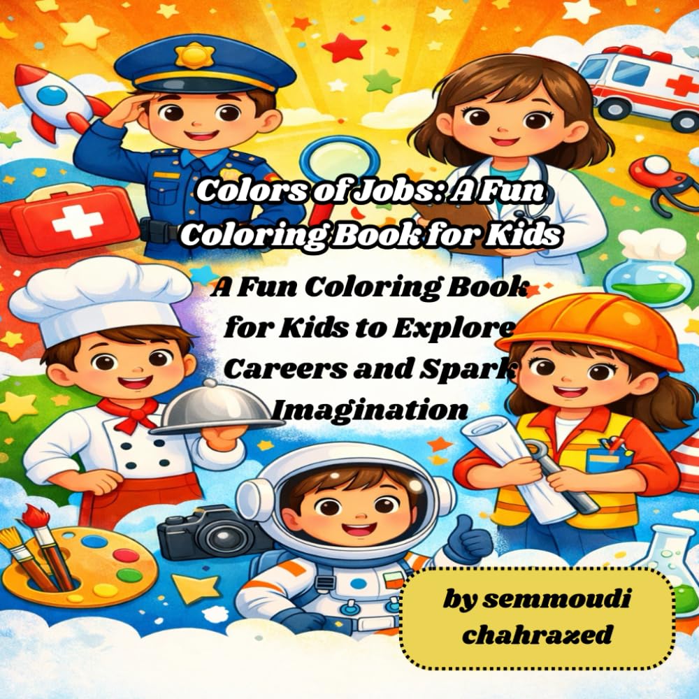 Colors of Jobs: A Fun Coloring Book for Kids: A Fun Coloring Book for Kids to Explore Careers and Spark Imagination