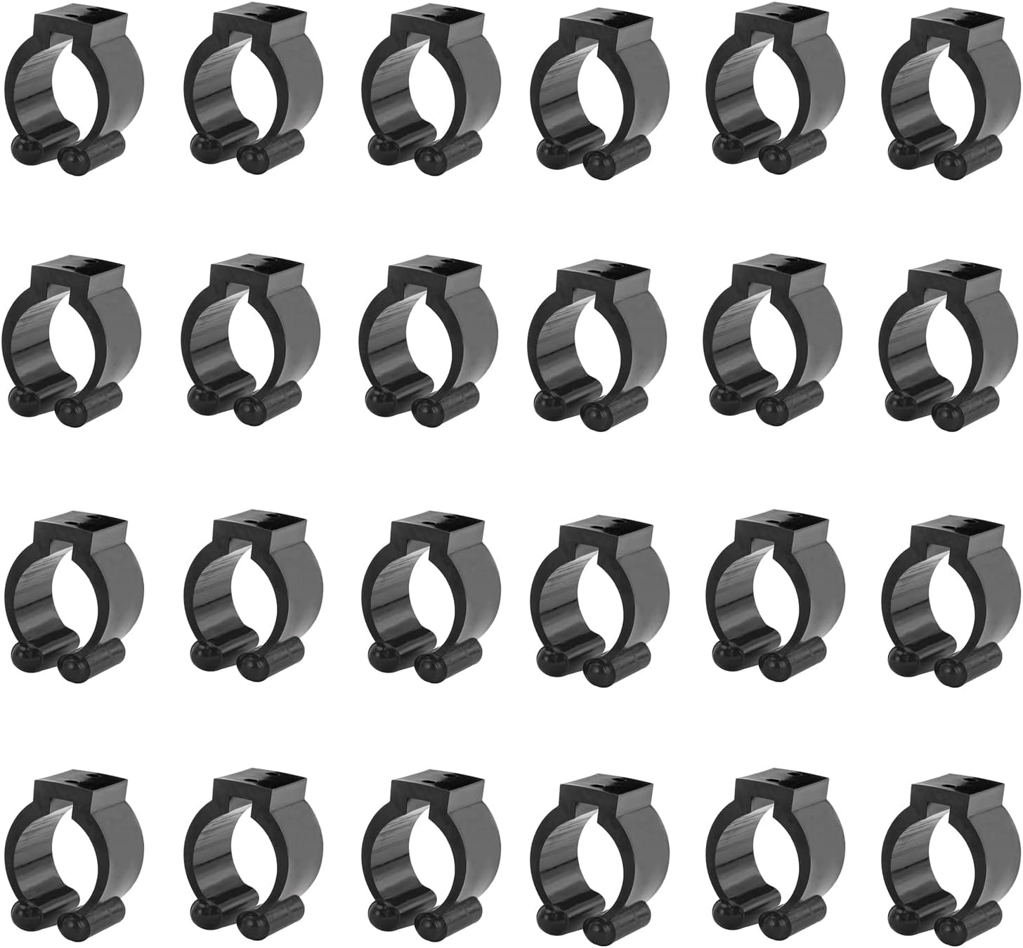 Eupheng 24 Pcs Fishing Pole Rod Holder Clips Rubbe, Billiards Snooker Cue Locating Clip Holder Clips Black for Pool Cue FishingRod Racks : Sports & Outdoors