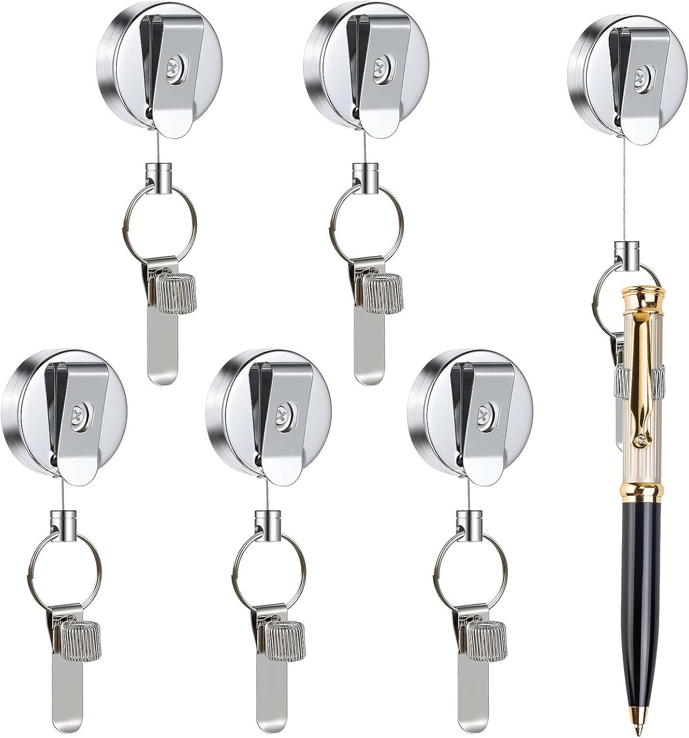 SVICCOOKQ 6Pcs 27.5'' Retractable Pen Holder Pencil