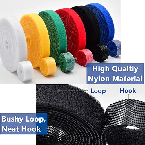 Miniatura 10 de YuGtcen Plant Ties - Cinta reutilizable de nailon para plantas de 131 pies, cinta adhesiva de jardín para plantas trepadoras, lazos para plantas