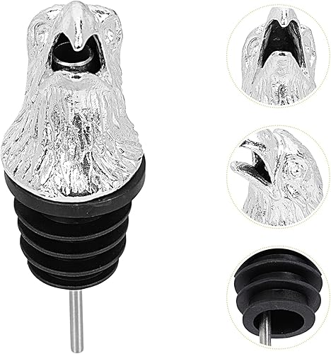 Miniatura 6 de LUOZZY Tapón de vino reutilizable para botellas, vertedor en forma de cabeza de águila, para regalo, bar, fiesta de vacaciones, boda, mantiene el