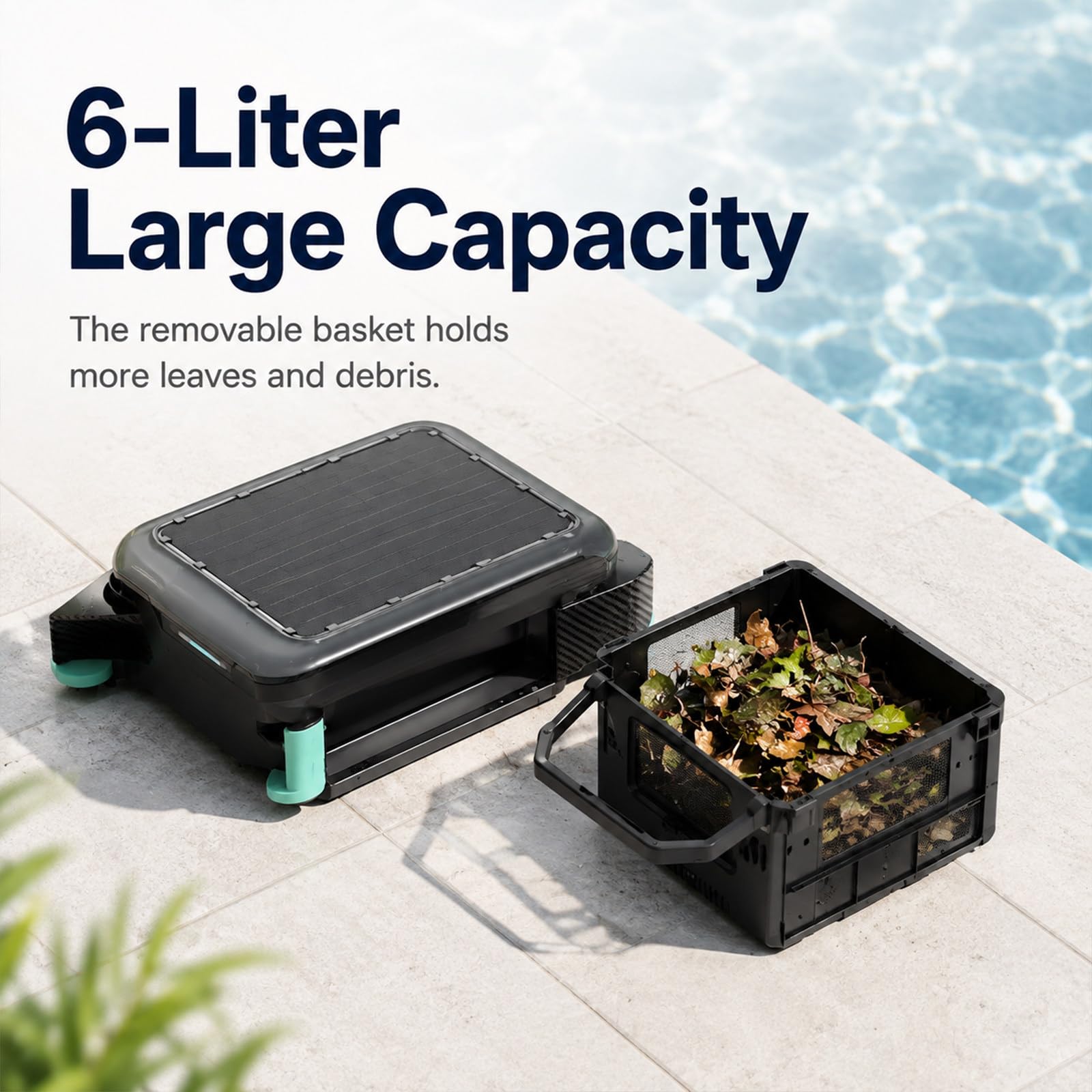 Robot Skimmer Solar para Piscinas con Limpieza Continua 24/7