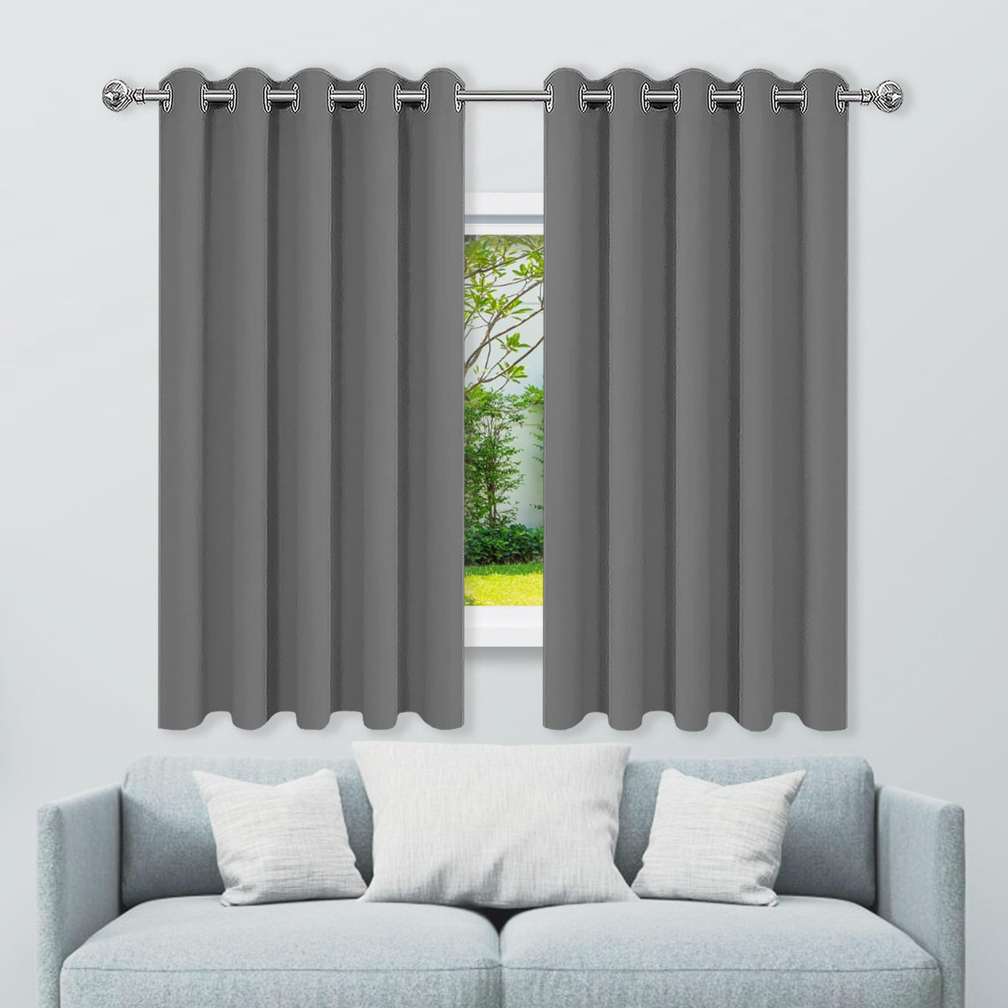 Rideaux occultants anti chaleur pour bloquer la lumière de grande baie vitrée