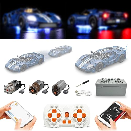 Miniatura 7 de Kit de control remoto y actualización de motor para Lego 42143 Ferrari Daytona Supercar (modelo no incluido)