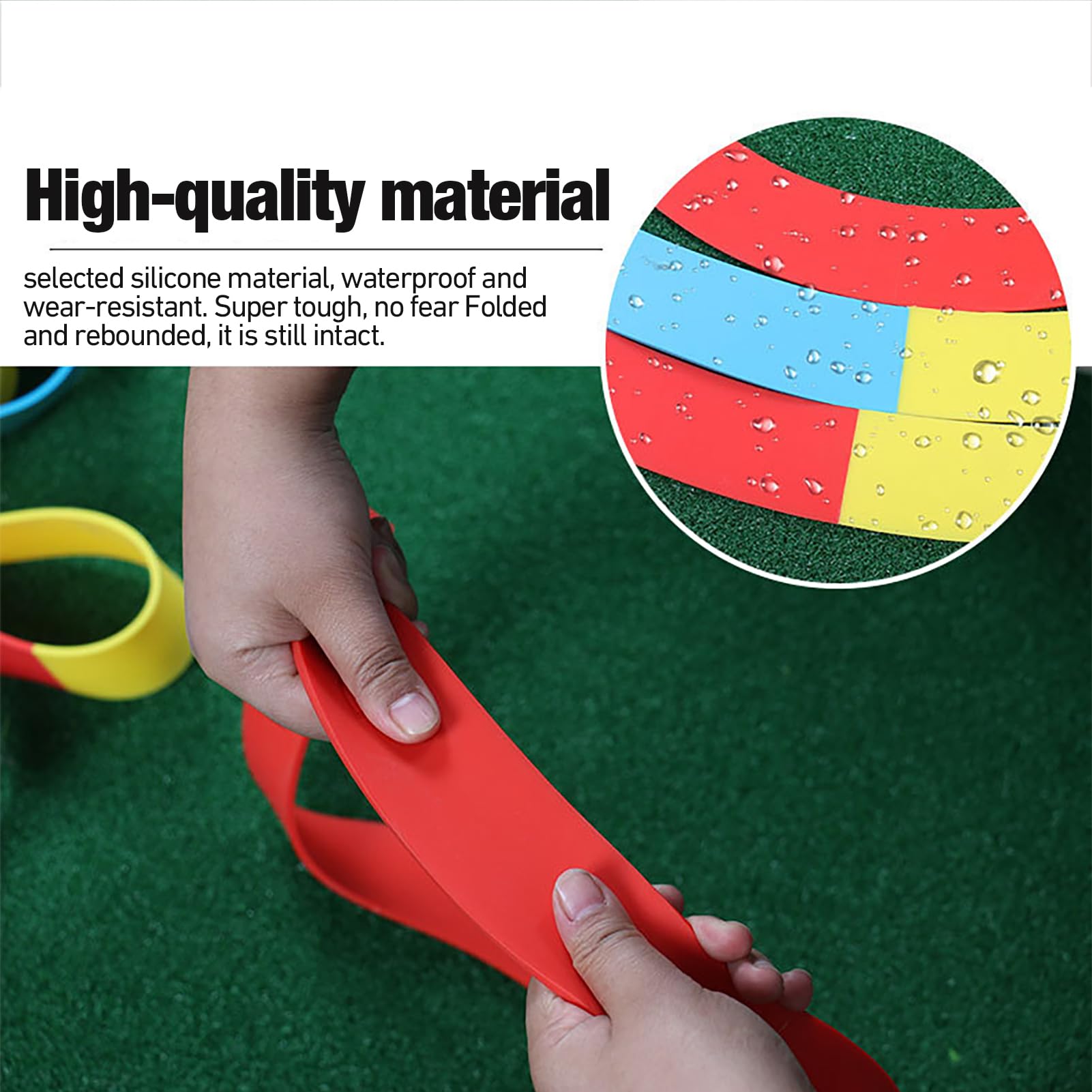 Objetivo de golf, herramientas de entrenamiento de astillado de golf, objetivos de entrenamiento de golpeo de golf, círculos de entrenamiento de objetivo de golf, anillos de silicona para mejorar la