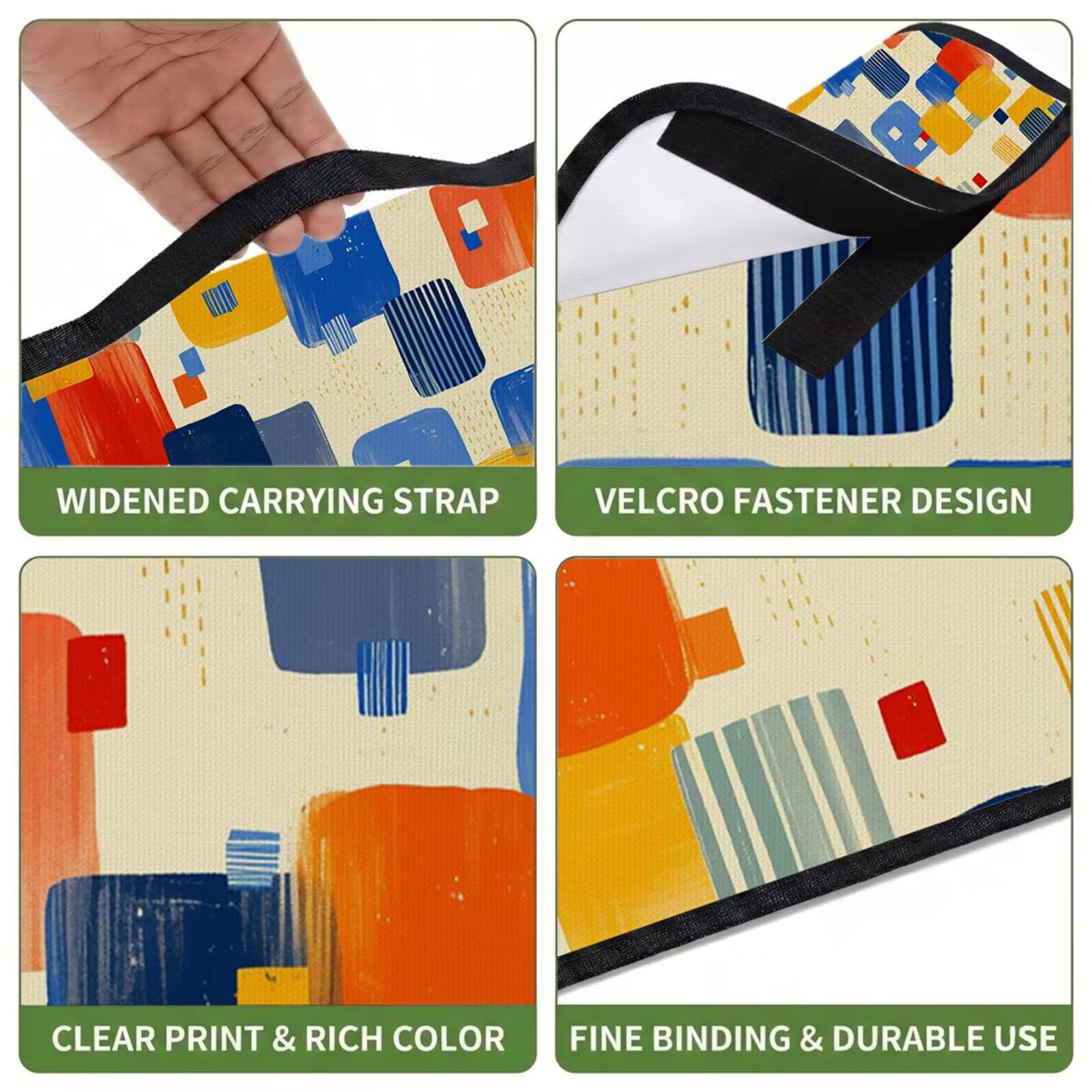 Couverture de Pique-Nique Grande 200x300cm,Outdoor Couverture Imperméable,Pliable Tapis de Plage Dos en PVC Anti-Sable,Picnic Blanket pour Camping Accessoires,Jardin,Parc,Famille - Crème,orange UZ-590
