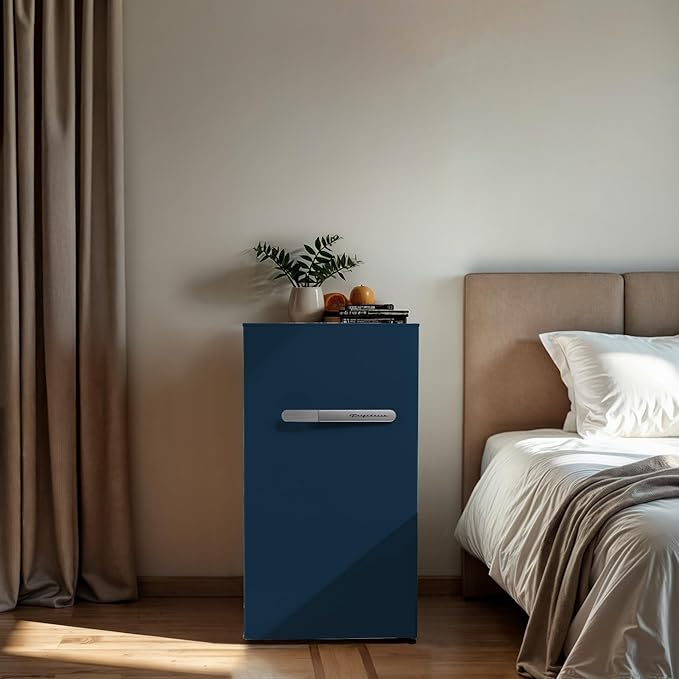 Frigidaire, 3.2 Cu. Ft. Retro Series Compact Refrigerator, Built-In Side Bottle Opener, Blue on Fridge.com