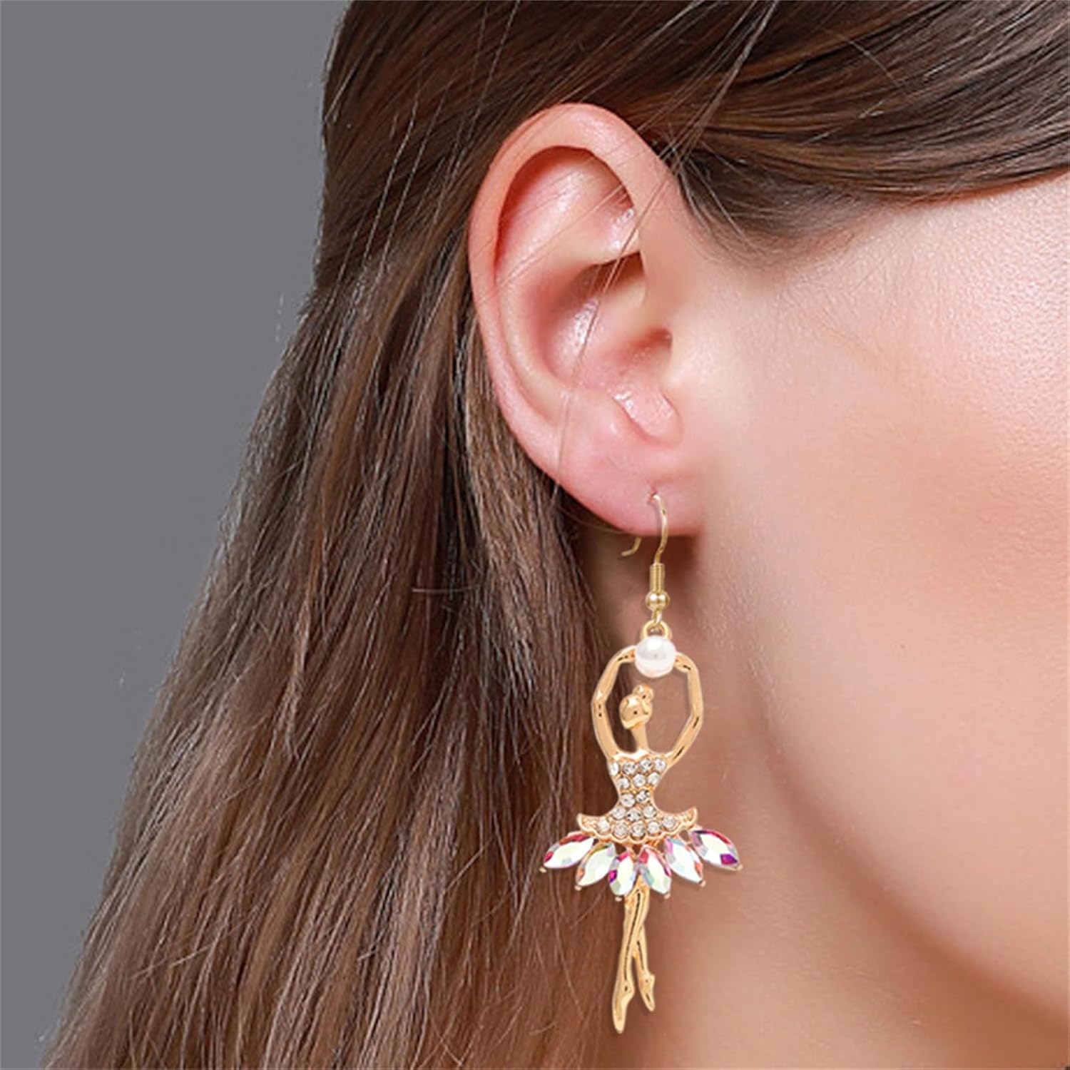 Ballerina Ballet Dancer Earrings for Women Sweet Elegant Dancing Ballet Earrings for Ballerina Earrings Christmas Gift - Image 2