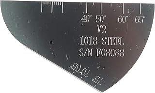 TMTECK V2 Ultrasonic Calibration Test Block - 1018 Steel IIW Type 2 UT Block, Custom Thickness 12.5-25mm & Hole Dia 1.5-5mm