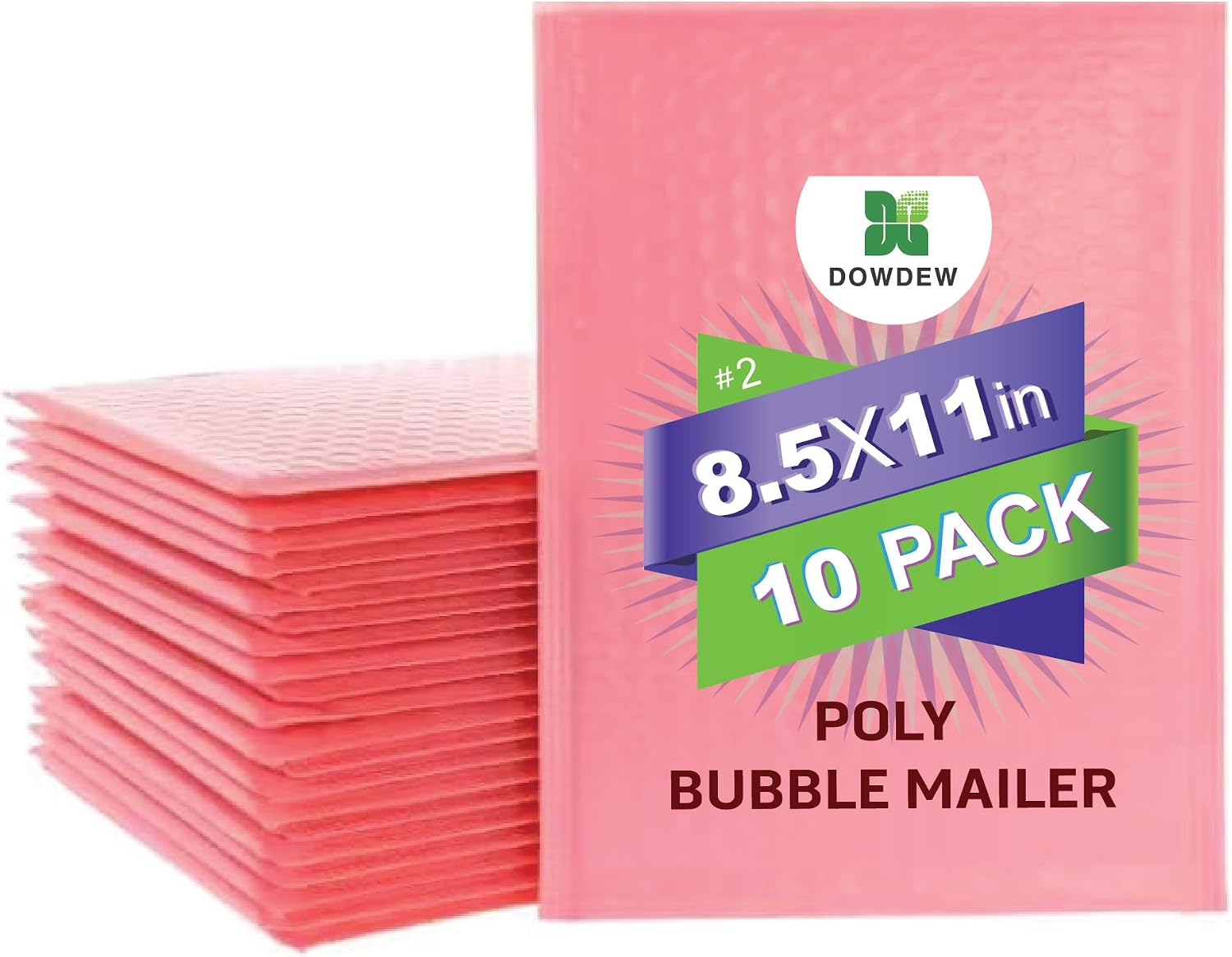 Water Resistant Bubble Envelope Mailers [50 Pack] 4 inch x 7 inch #000 Pink Poly Padded Shipping Envelopes Self Sealing Cushioned Packaging Bags image 5