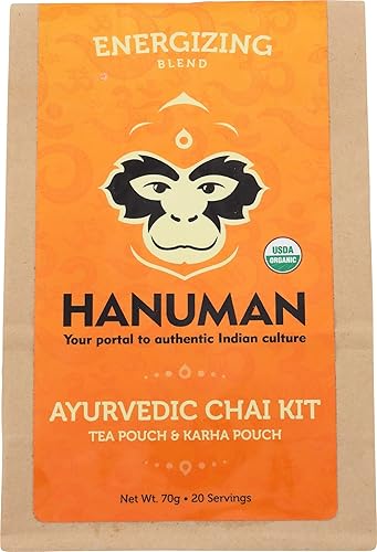 HANUMAN CHAI Kit Chai Orgánico - Energizante, 70 GR