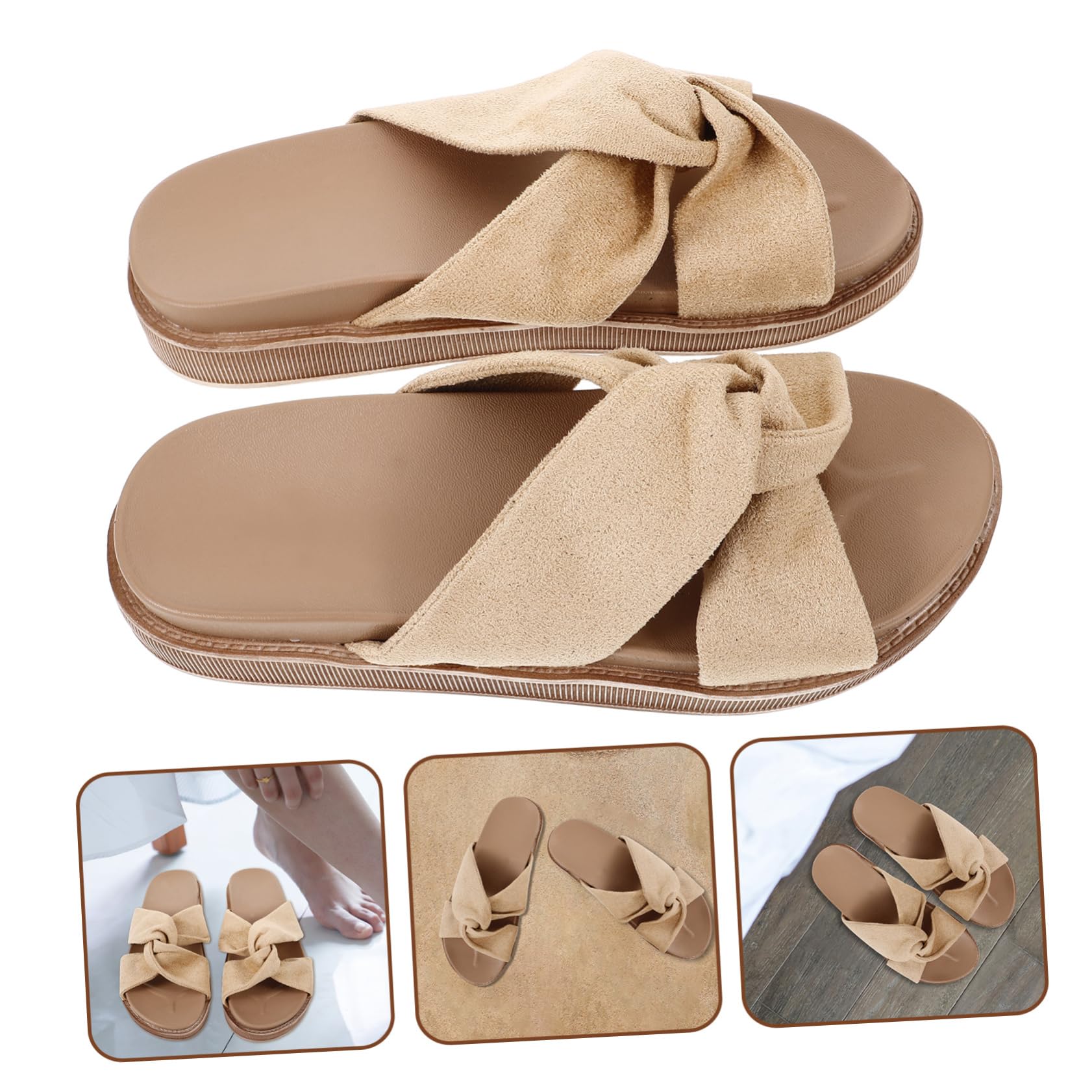 LIFKOME Sandalias Planas Zapatillas De Verano para Mujer Zapatillas De Mujer Sandalias De Mujer Zapatos De Playa De Verano para Exteriores Sandalias De Playa Antideslizantes Zapatos De