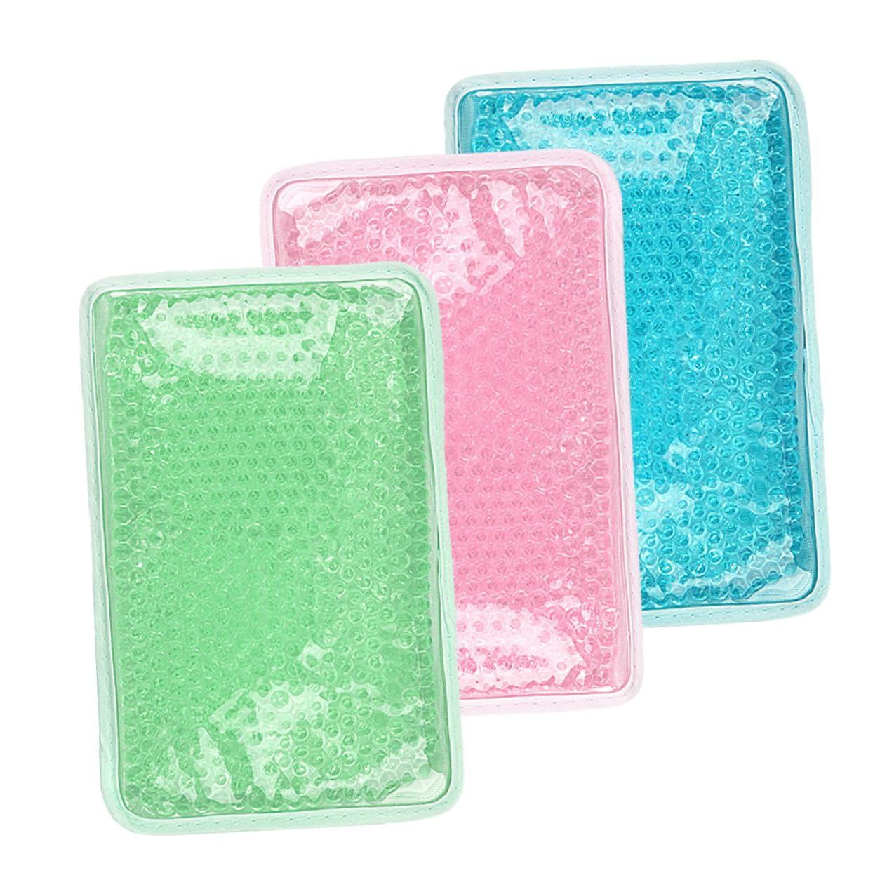 Impacco Freddo Riutilizzabile 3 Pezzi in Gel per Terapia Caldo Freddo Materiale Pvc e Gel, Morbido e Confortevole per Vita e Schiena degli Adulti