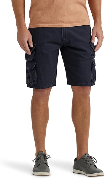 Wrangler Authentics メンズ プレミアム リラックスフィット ツイルカーゴショーツ