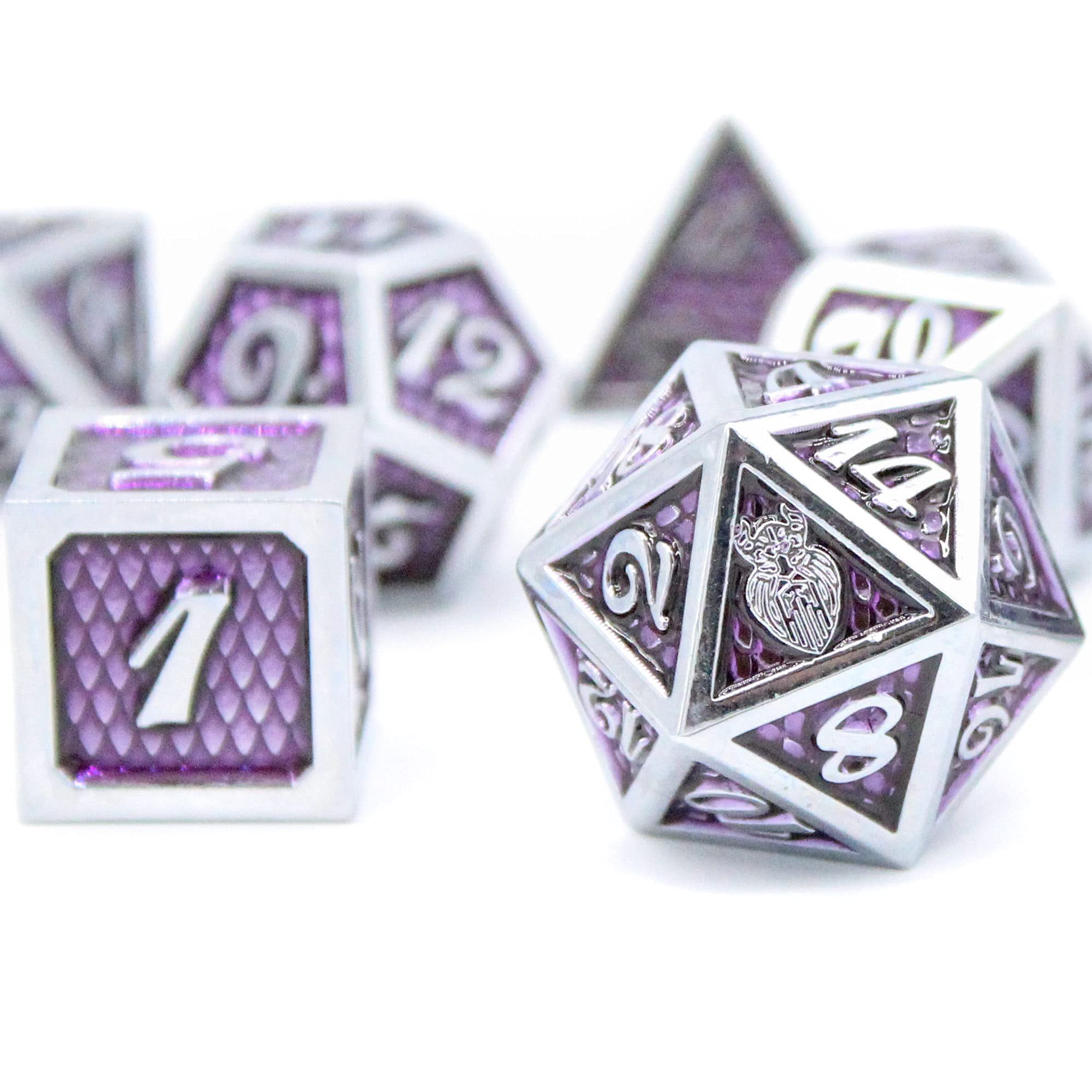 Buy HEIMDALLR Metal DND Dice Set 7 pcs Dragonhide Design, 16mm Size