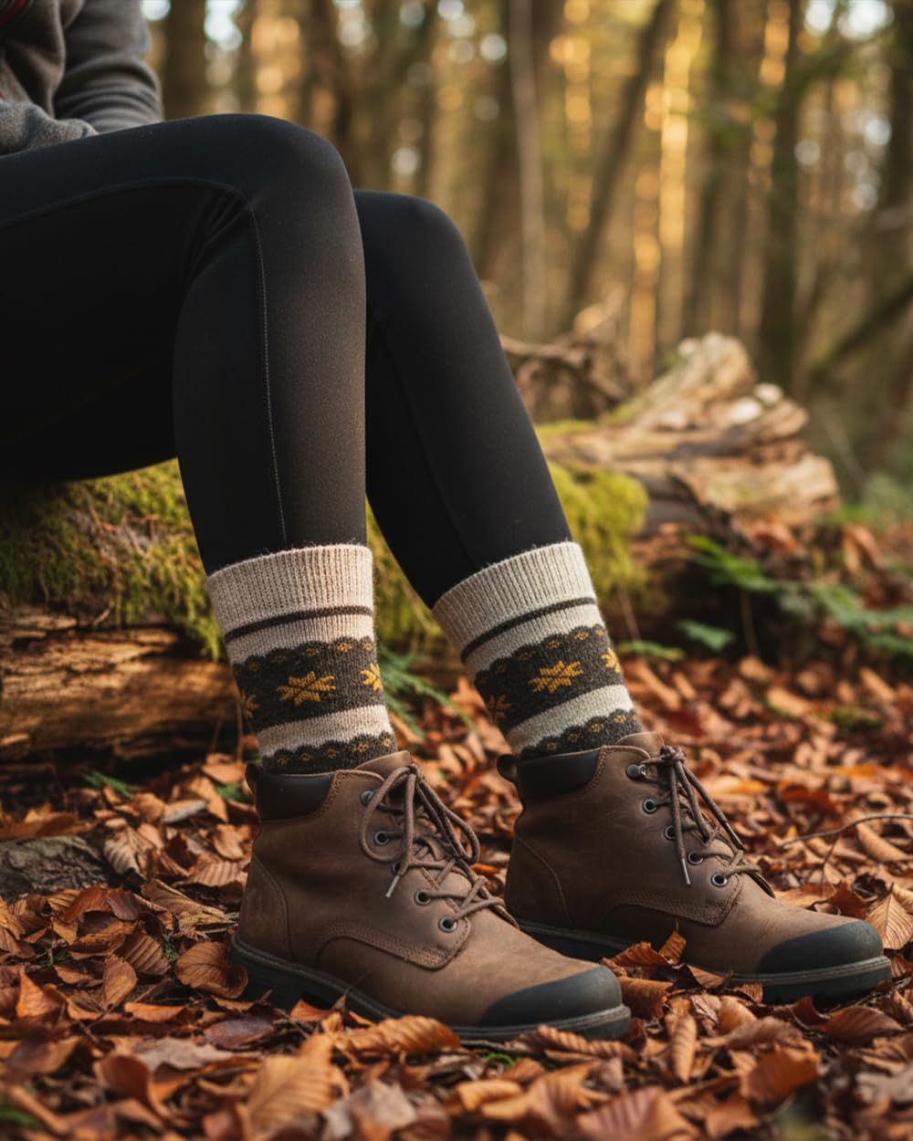 GoWith Calcetines de Alpaca de Lana (Pack de 2) Mujeres