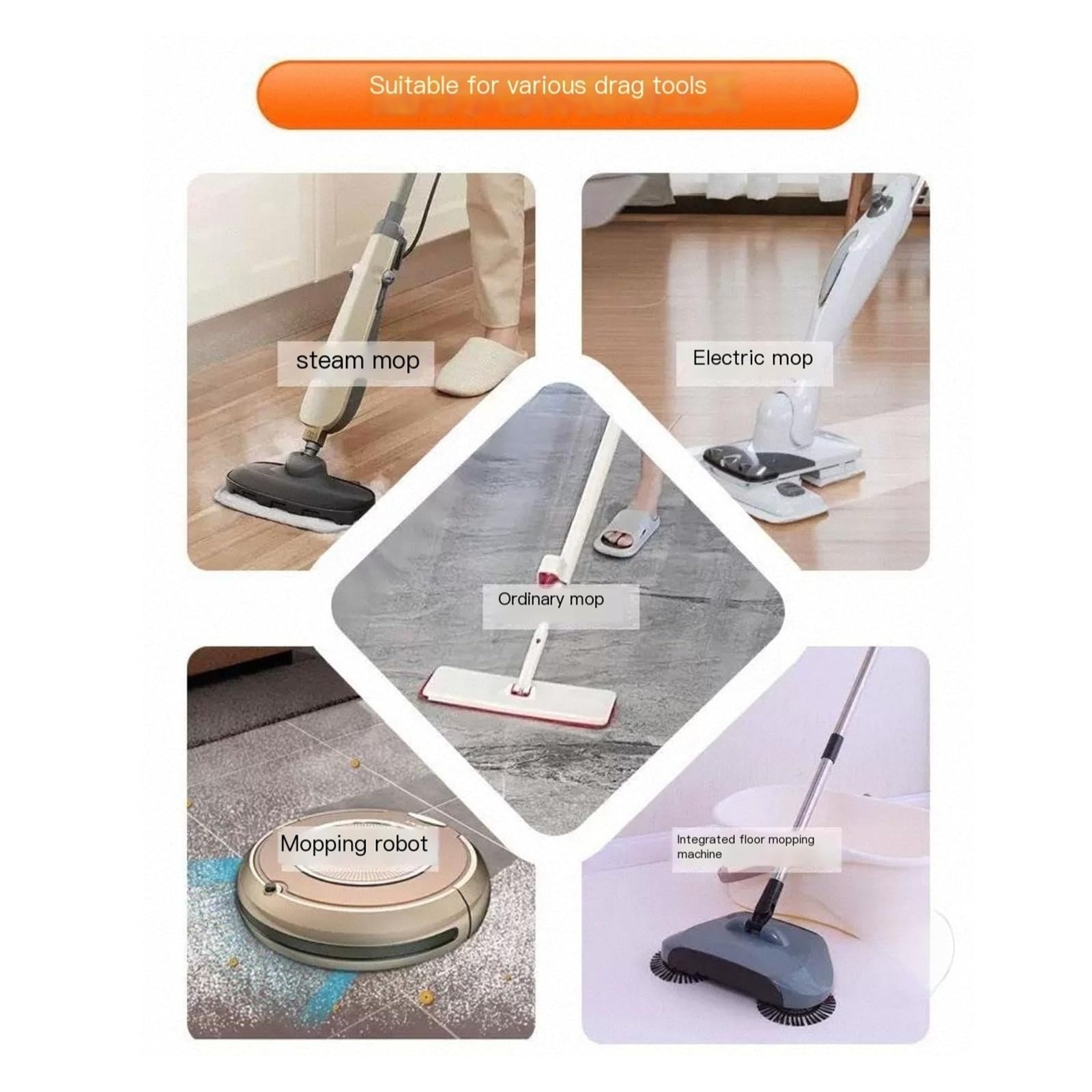 Solución limpiadora de pisos, 500 ml (16,9 onzas líquidas). Accesorios para fregadoras de suelos. Adecuado para una amplia gama de pisos(500ML-2pc)